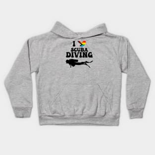 I Heart Scuba Diving (Queer Flag) Kids Hoodie